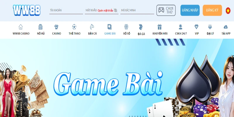 Game bài WW88 - Thiên đường cá cược thú vị cho cược thủ Tìm hiểu tổng quan về sảnh game bài WW88